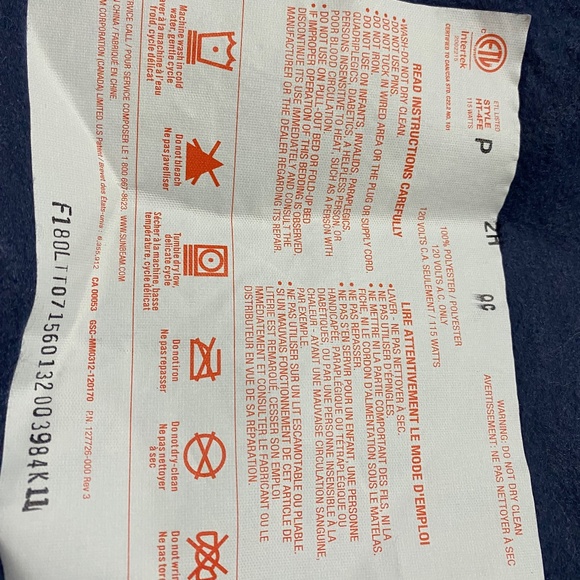 Winnipeg Jets Electric blanket NHL Hockey - Picture 13 of 16